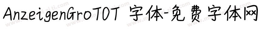 AnzeigenGroTOT 字体字体转换